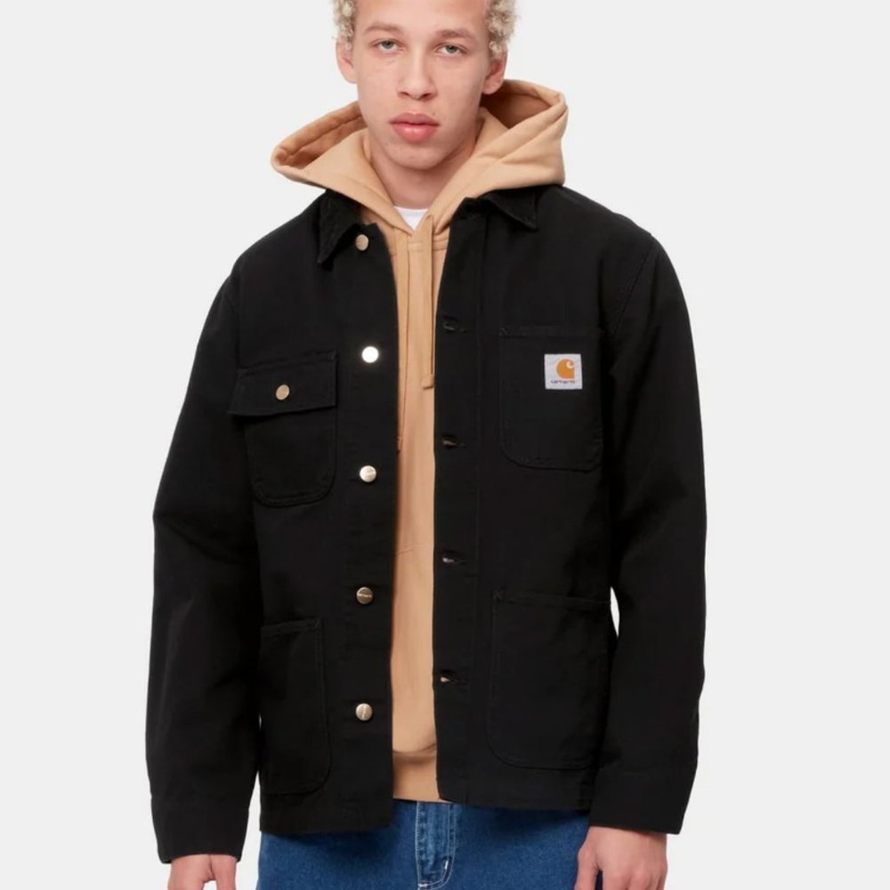 Carhartt WIP Michigan Chore Coat Spring (Black, Unlined)